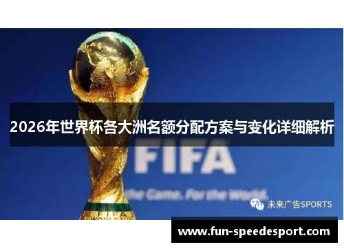 2026年世界杯各大洲名额分配方案与变化详细解析